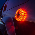 Waarschuwingslichten (12 rode Led, 3 witte Led, magneet) - AAA baterijen-  Lichtbaken Noodverlichting - Road Flare LED